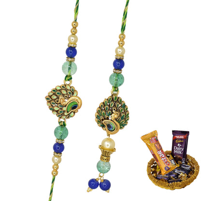 Rakhi,rakhi for brother, Rakhi for Bhaiya Bhabhi, Bhaiya Bhabhi Rakhi, Rakhi Set with Chocolate Gift Hamper
