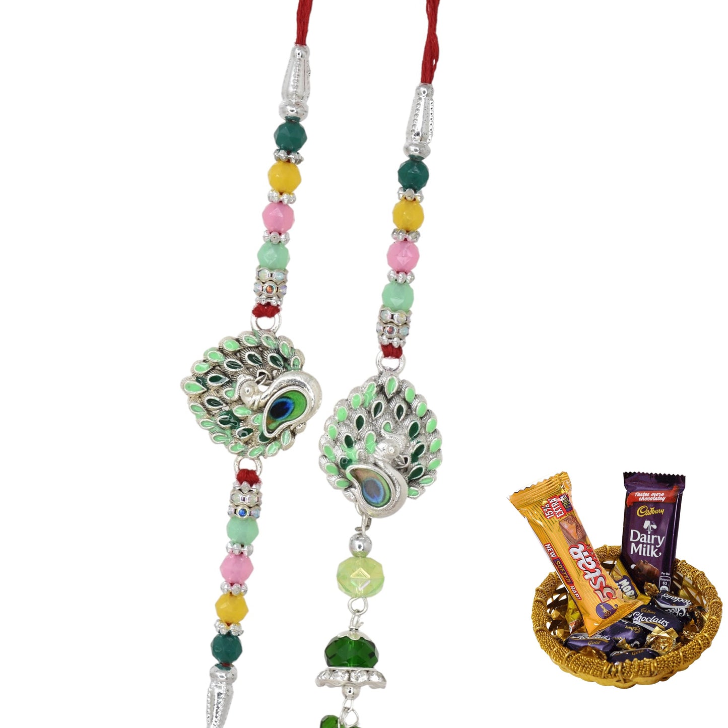 Rakhi,rakhi for brother, Rakhi for Bhaiya Bhabhi, Bhaiya Bhabhi Rakhi, Rakhi Set with Chocolate Gift Hamper