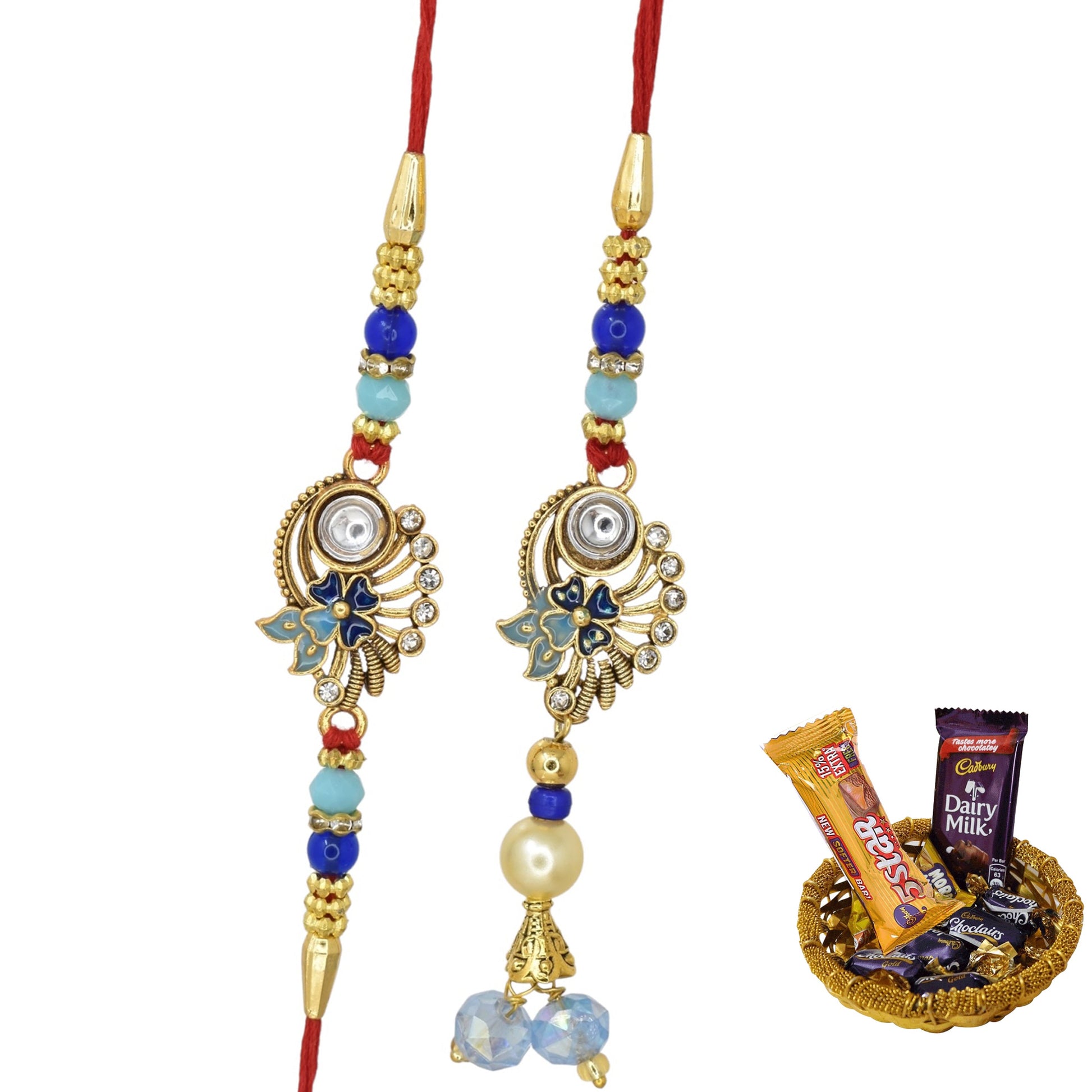 Rakhi,rakhi for brother, Rakhi for Bhaiya Bhabhi, Bhaiya Bhabhi Rakhi, Rakhi Set with Chocolate Gift Hamper