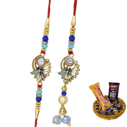 Rakhi,rakhi for brother, Rakhi for Bhaiya Bhabhi, Bhaiya Bhabhi Rakhi, Rakhi Set with Chocolate Gift Hamper