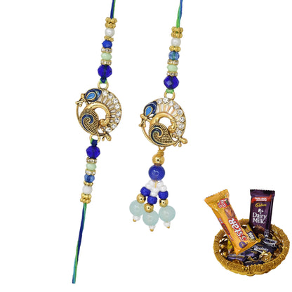 Rakhi,rakhi for brother, Rakhi for Bhaiya Bhabhi, Bhaiya Bhabhi Rakhi, Rakhi Set with Chocolate Gift Hamper