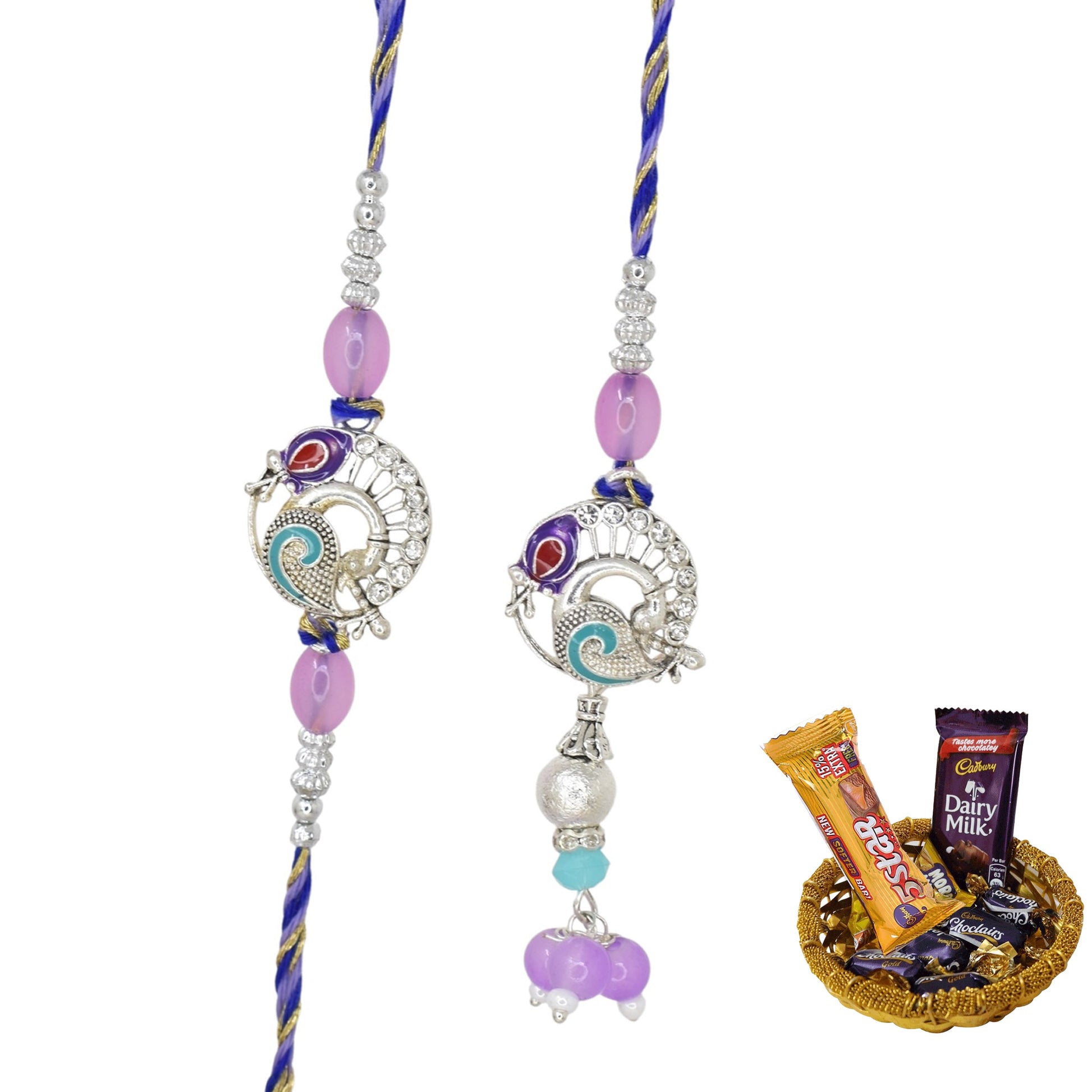 Rakhi,rakhi for brother, Rakhi for Bhaiya Bhabhi, Bhaiya Bhabhi Rakhi, Rakhi Set with Chocolate Gift Hamper