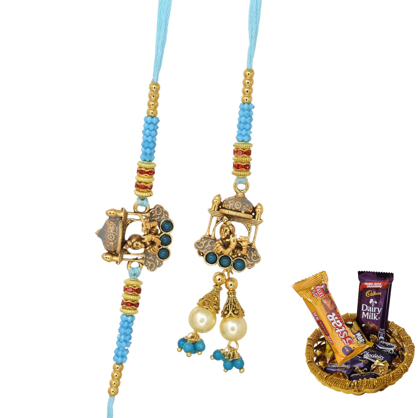 Rakhi,rakhi for brother, Rakhi for Bhaiya Bhabhi, Bhaiya Bhabhi Rakhi, Rakhi Set with Chocolate Gift Hamper