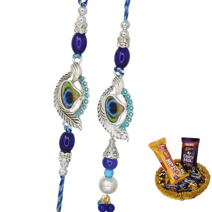 Rakhi,rakhi for brother, Rakhi for Bhaiya Bhabhi, Bhaiya Bhabhi Rakhi, Rakhi Set with Chocolate Gift Hamper