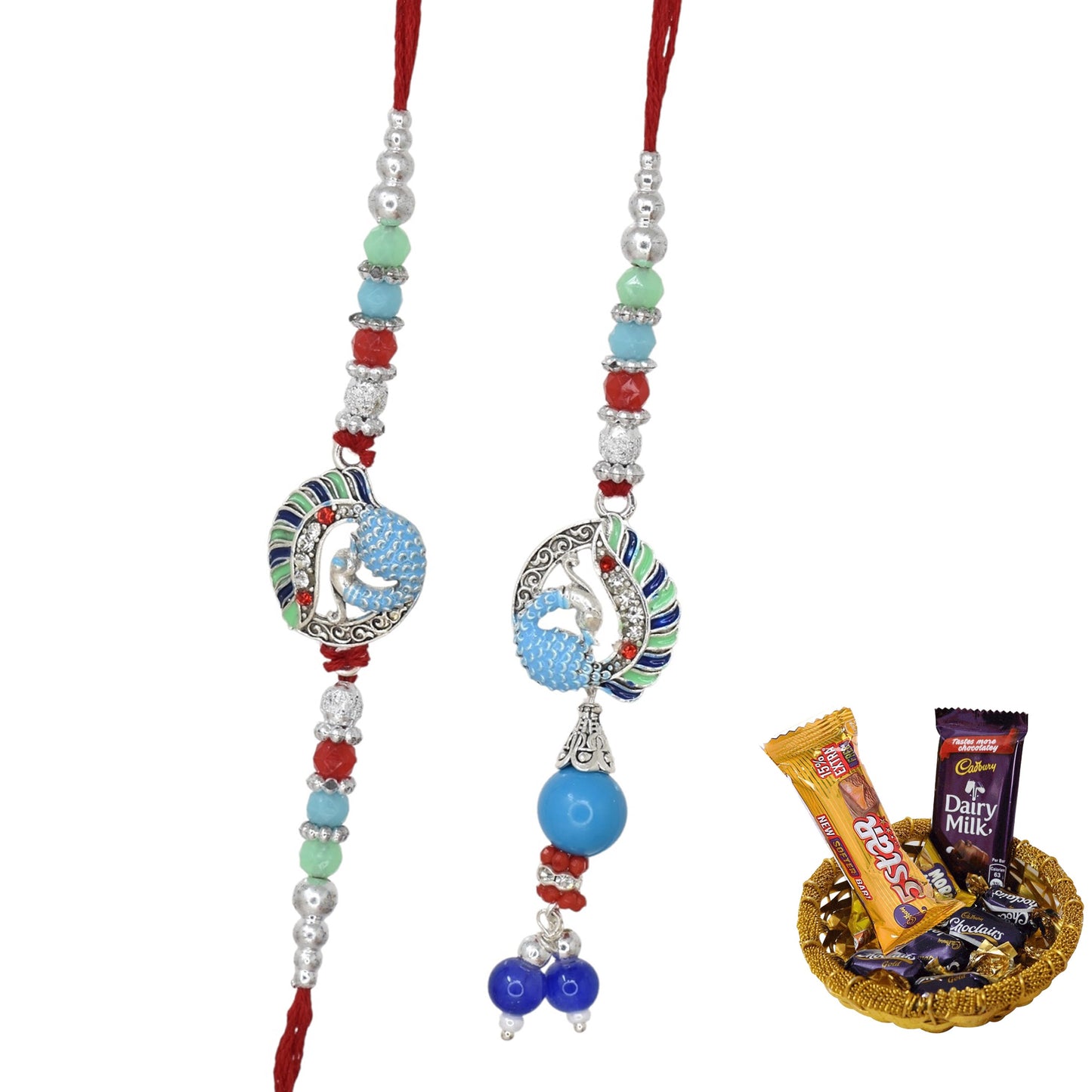 Rakhi,rakhi for brother, Rakhi for Bhaiya Bhabhi, Bhaiya Bhabhi Rakhi, Rakhi Set with Chocolate Gift Hamper