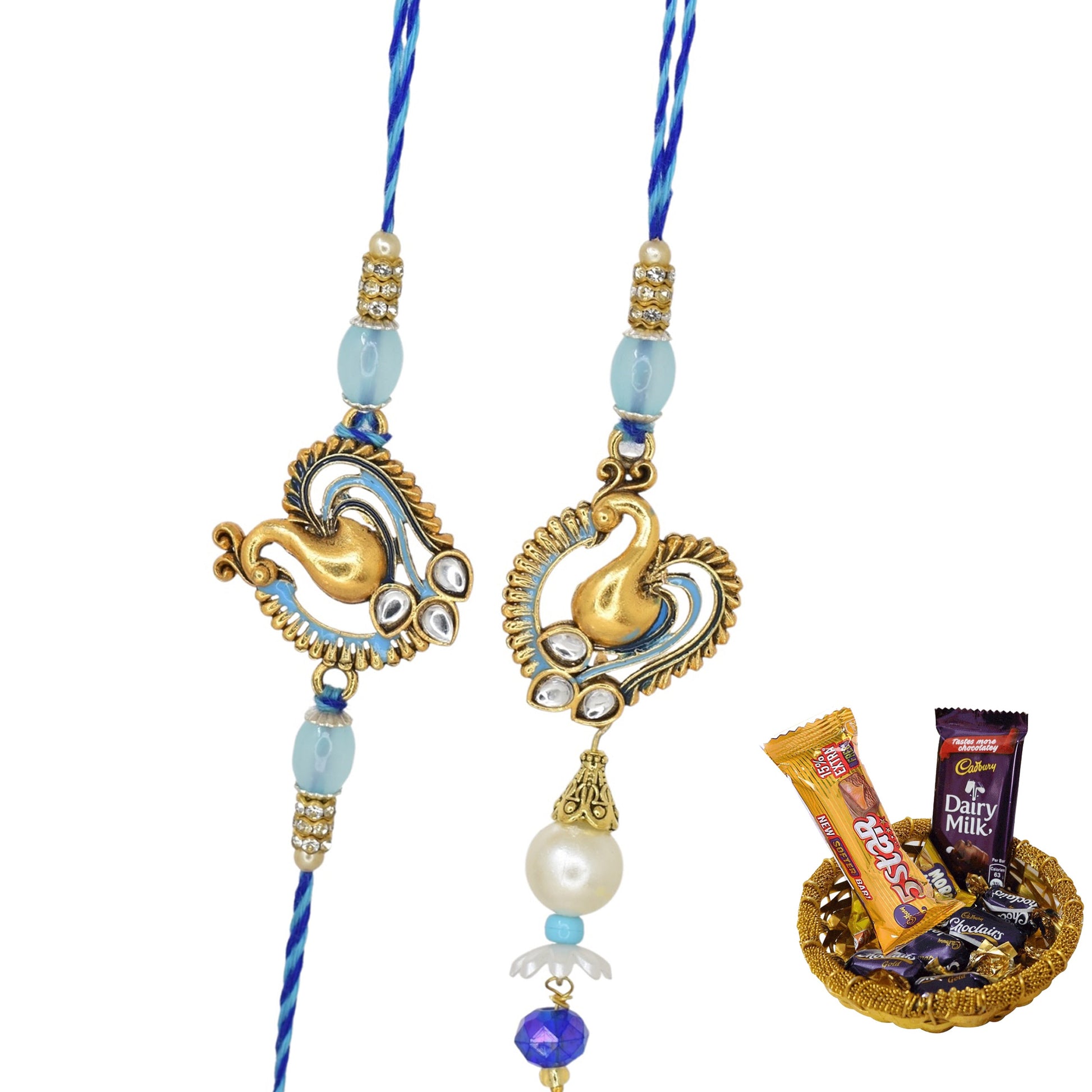 Rakhi,rakhi for brother, Rakhi for Bhaiya Bhabhi, Bhaiya Bhabhi Rakhi, Rakhi Set with Chocolate Gift Hamper