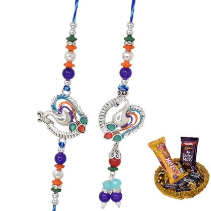 Rakhi,rakhi for brother, Rakhi for Bhaiya Bhabhi, Bhaiya Bhabhi Rakhi, Rakhi Set with Chocolate Gift Hamper