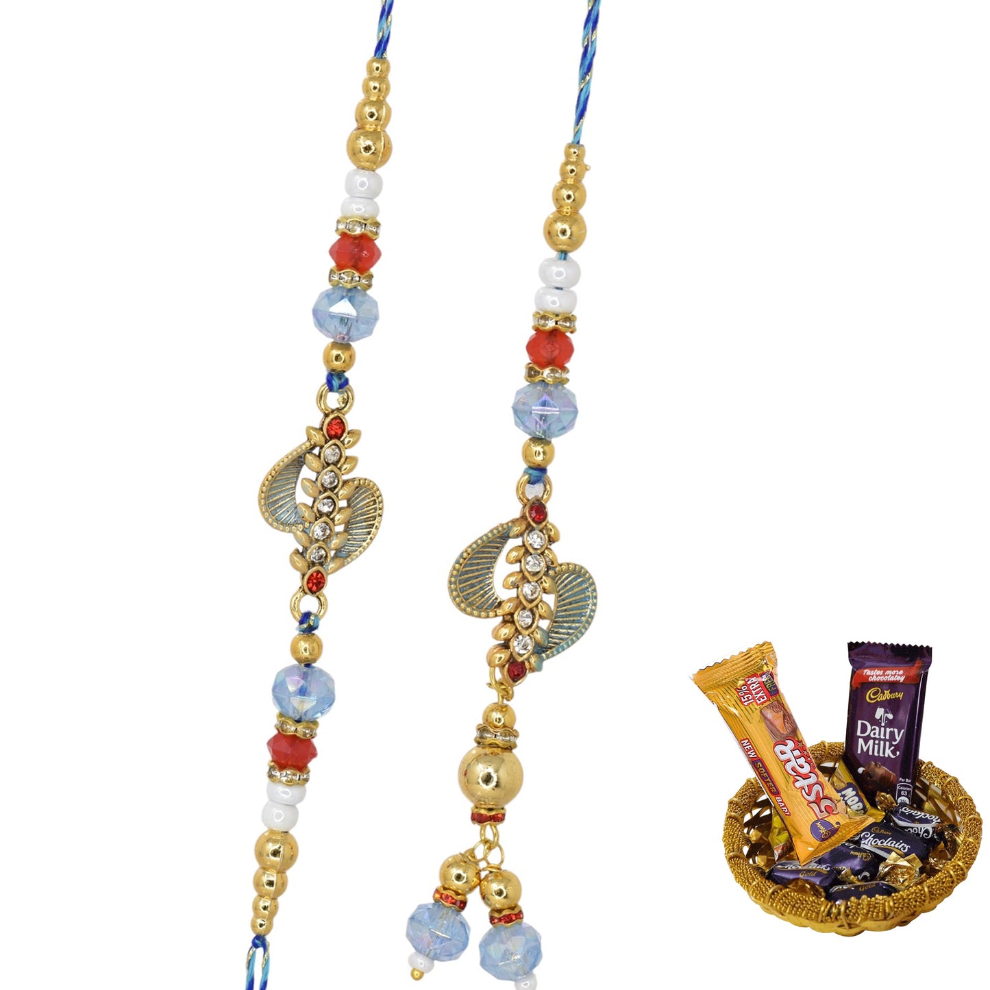 Rakhi,rakhi for brother, Rakhi for Bhaiya Bhabhi, Bhaiya Bhabhi Rakhi, Rakhi Set with Chocolate Gift Hamper