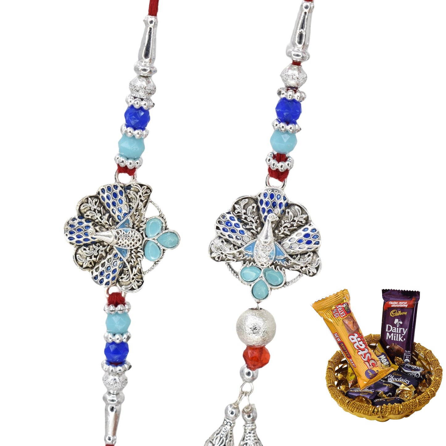 Rakhi,rakhi for brother, Rakhi for Bhaiya Bhabhi, Bhaiya Bhabhi Rakhi, Rakhi Set with Chocolate Gift Hamper