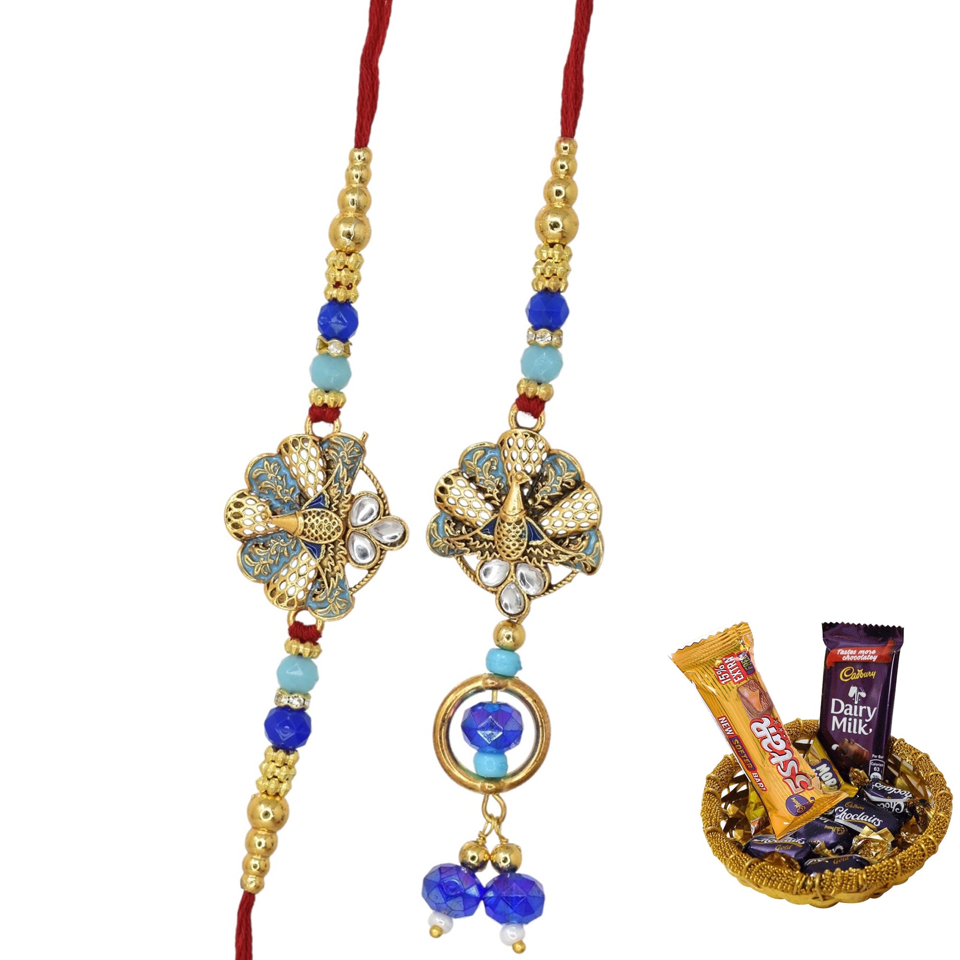 Rakhi,rakhi for brother, Rakhi for Bhaiya Bhabhi, Bhaiya Bhabhi Rakhi, Rakhi Set with Chocolate Gift Hamper