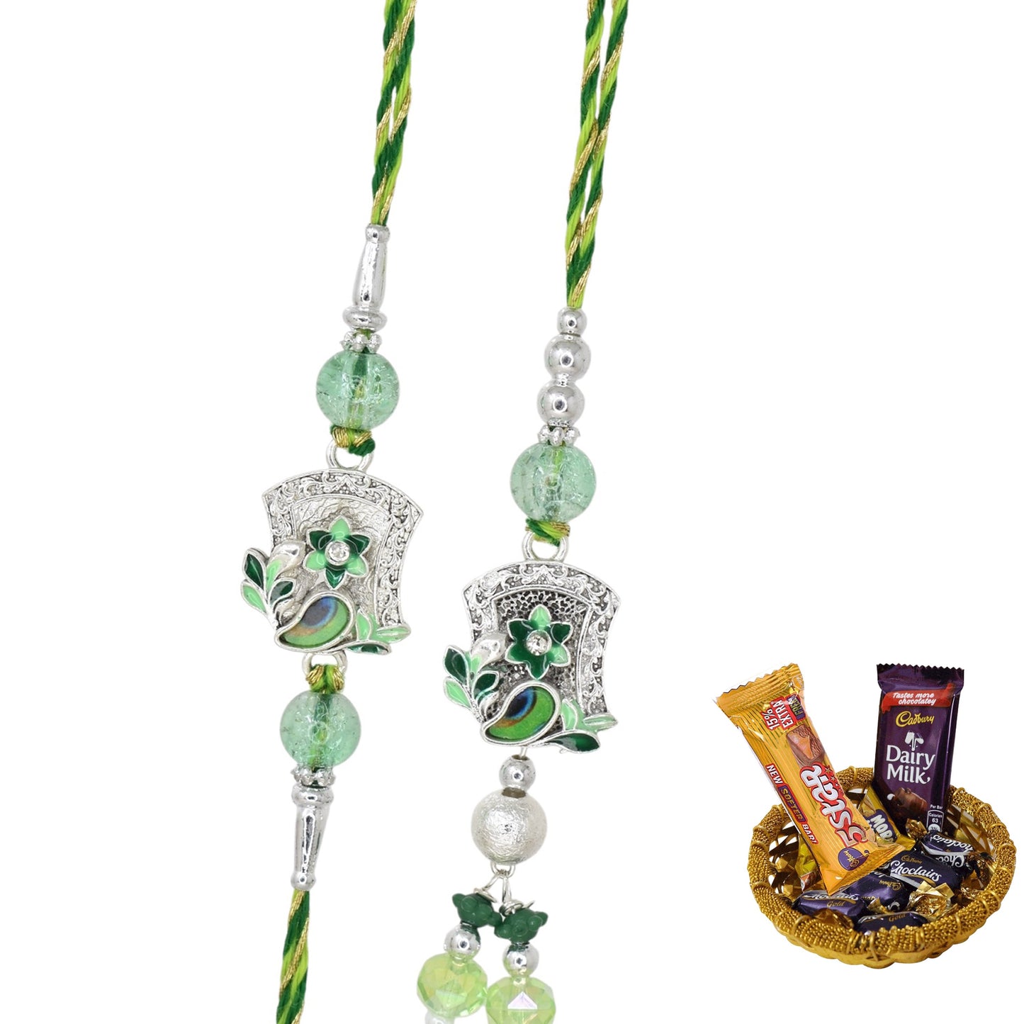 Rakhi,rakhi for brother, Rakhi for Bhaiya Bhabhi, Bhaiya Bhabhi Rakhi, Rakhi Set with Chocolate Gift Hamper