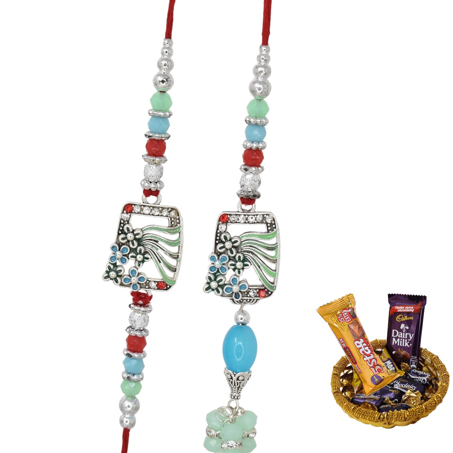 Rakhi,rakhi for brother, Rakhi for Bhaiya Bhabhi, Bhaiya Bhabhi Rakhi, Rakhi Set with Chocolate Gift Hamper
