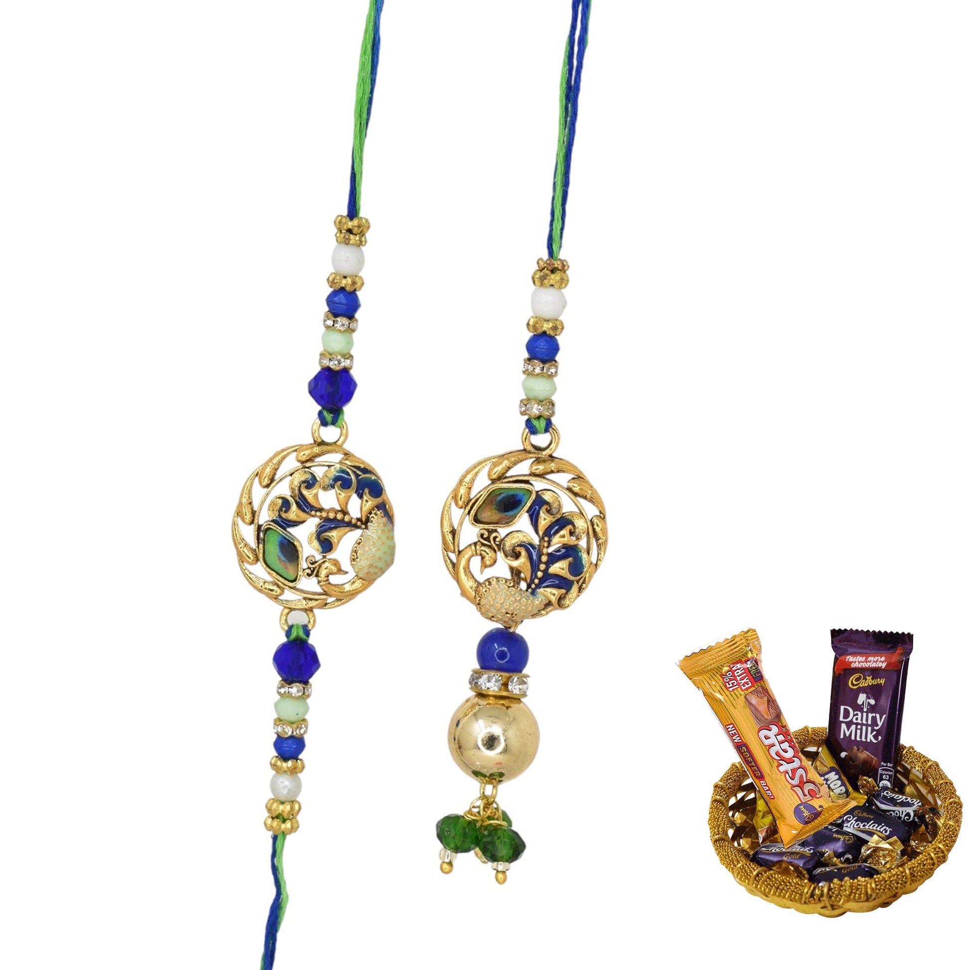 Rakhi,rakhi for brother, Rakhi for Bhaiya Bhabhi, Bhaiya Bhabhi Rakhi, Rakhi Set with Chocolate Gift Hamper