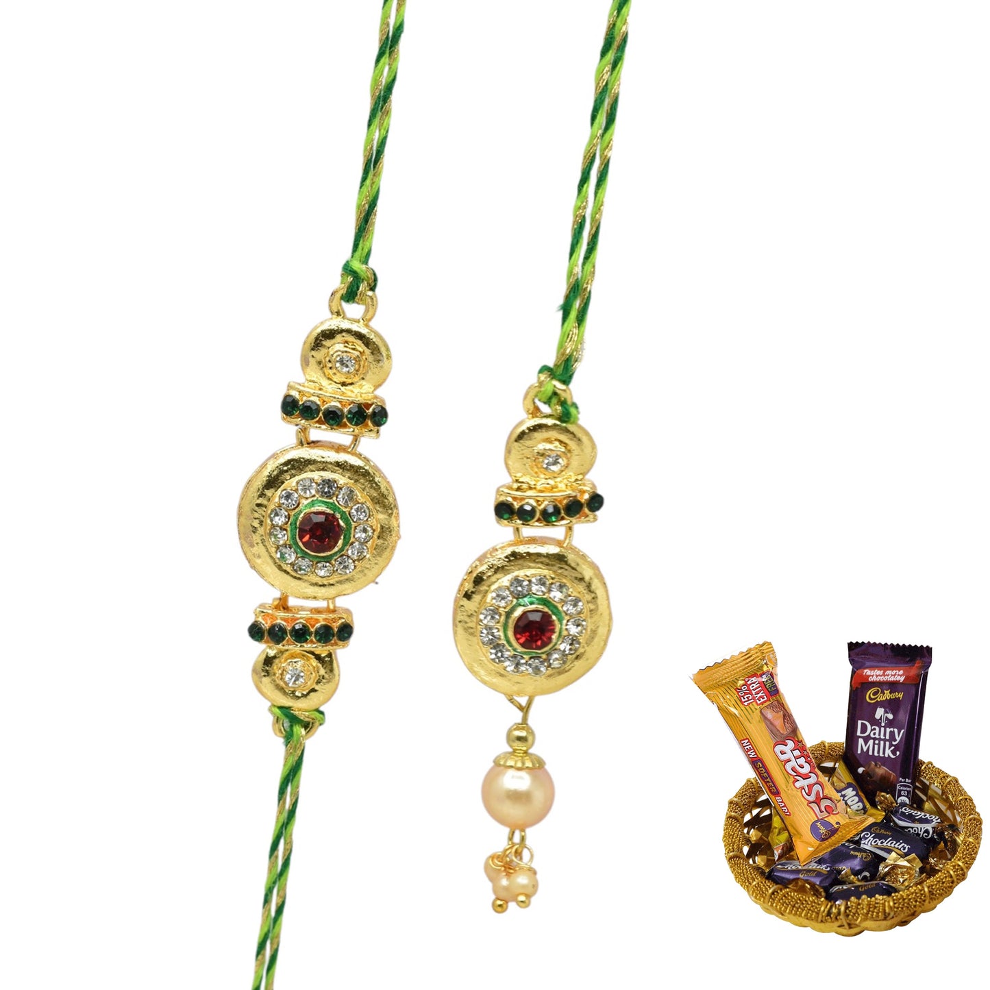 Rakhi,rakhi for brother, Rakhi for Bhaiya Bhabhi, Bhaiya Bhabhi Rakhi, Rakhi Set with Chocolate Gift Hamper