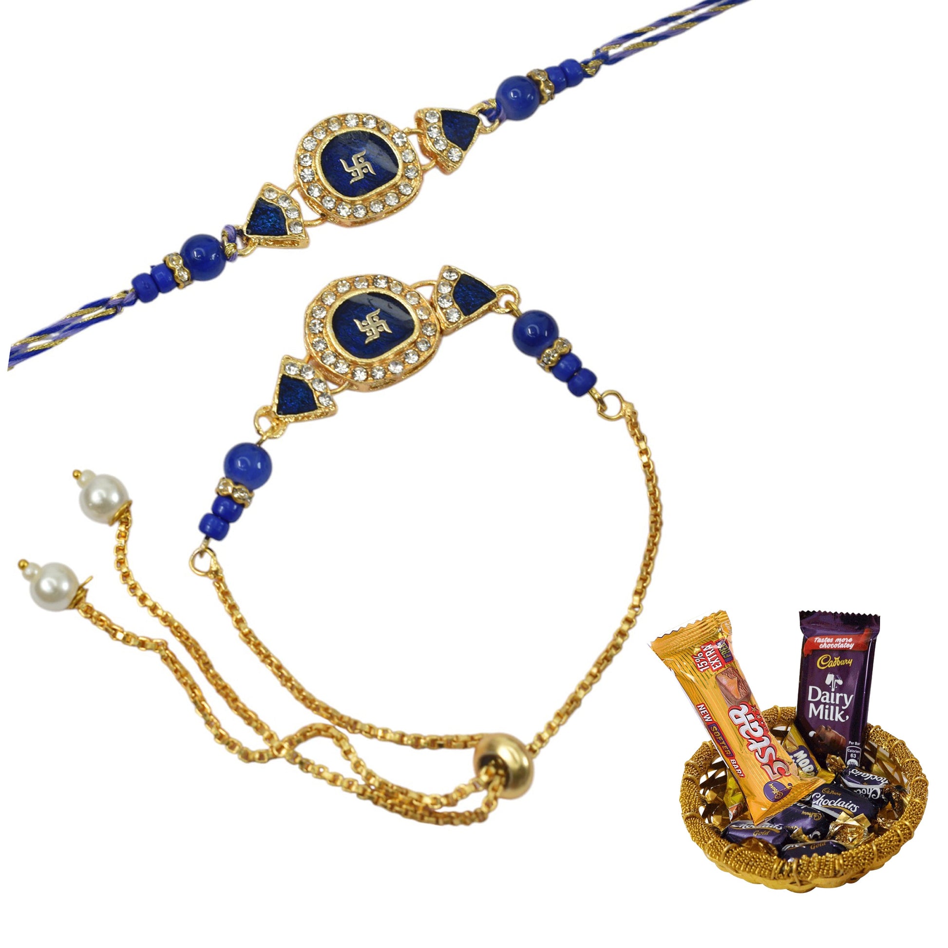 Rakhi,rakhi for brother, Rakhi for Bhaiya Bhabhi, Bhaiya Bhabhi Rakhi, Rakhi Set with Chocolate Gift Hamper