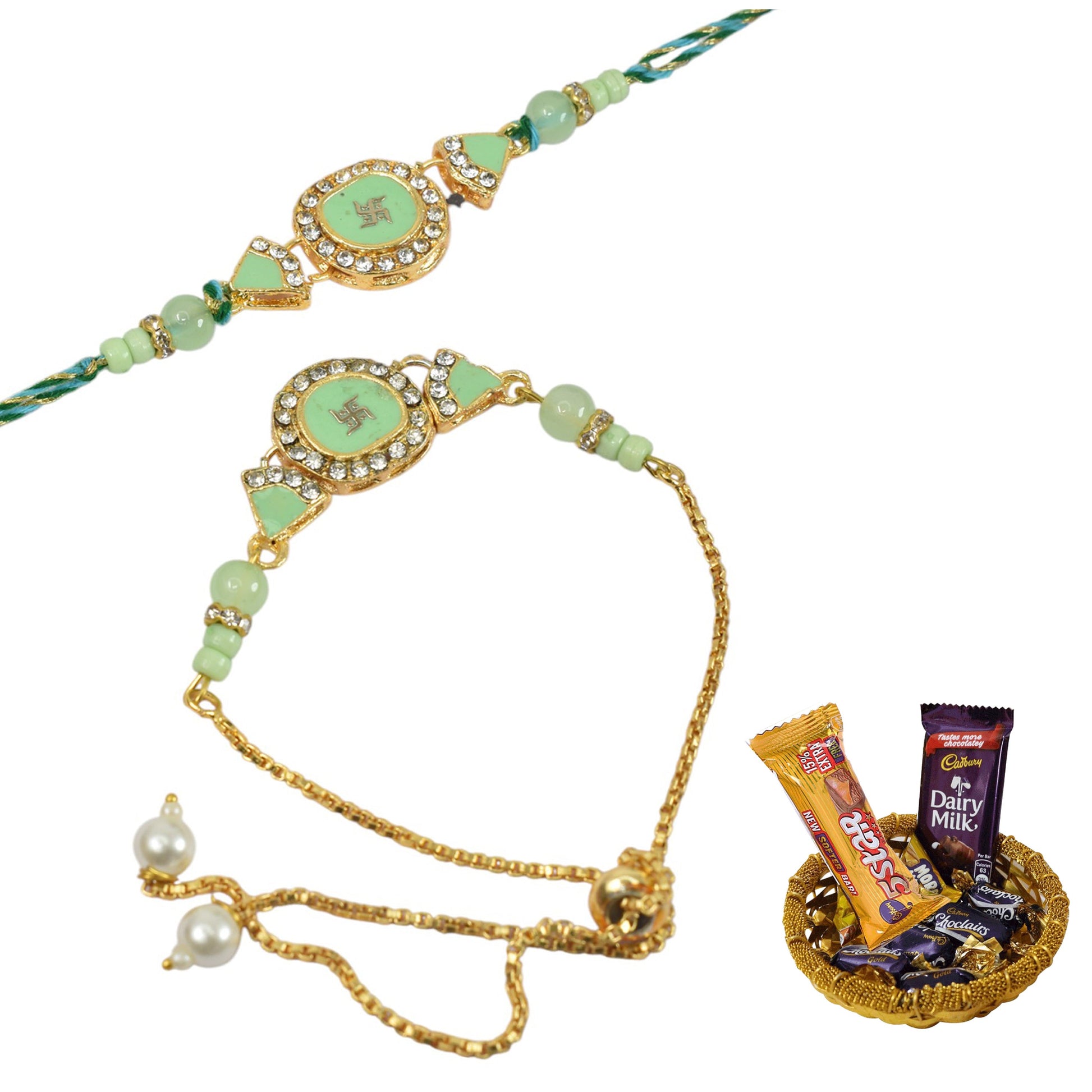 Rakhi,rakhi for brother, Rakhi for Bhaiya Bhabhi, Bhaiya Bhabhi Rakhi, Rakhi Set with Chocolate Gift Hamper