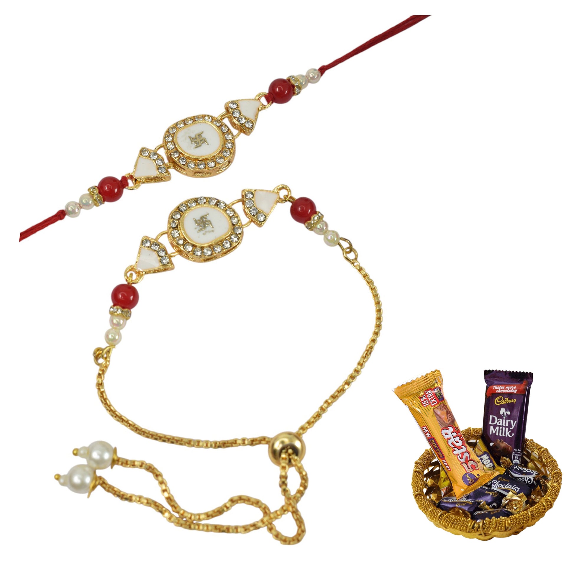 Rakhi,rakhi for brother, Rakhi for Bhaiya Bhabhi, Bhaiya Bhabhi Rakhi, Rakhi Set with Chocolate Gift Hamper