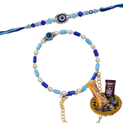 Rakhi,rakhi for brother, Rakhi for Bhaiya Bhabhi, Bhaiya Bhabhi Rakhi, Rakhi Set with Chocolate Gift Hamper