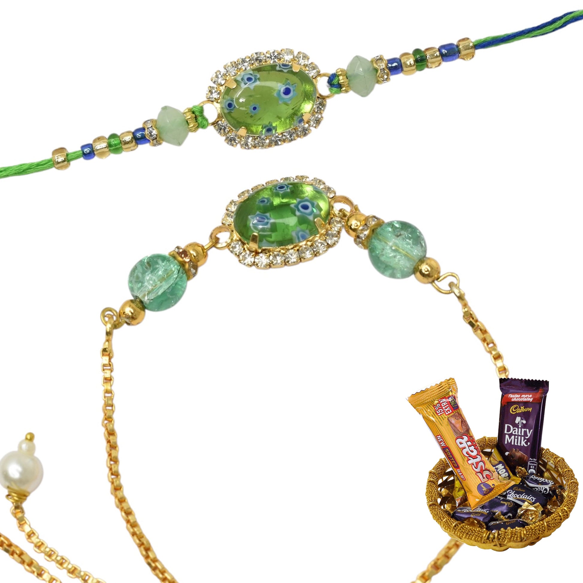 Rakhi,rakhi for brother, Rakhi for Bhaiya Bhabhi, Bhaiya Bhabhi Rakhi, Rakhi Set with Chocolate Gift Hamper