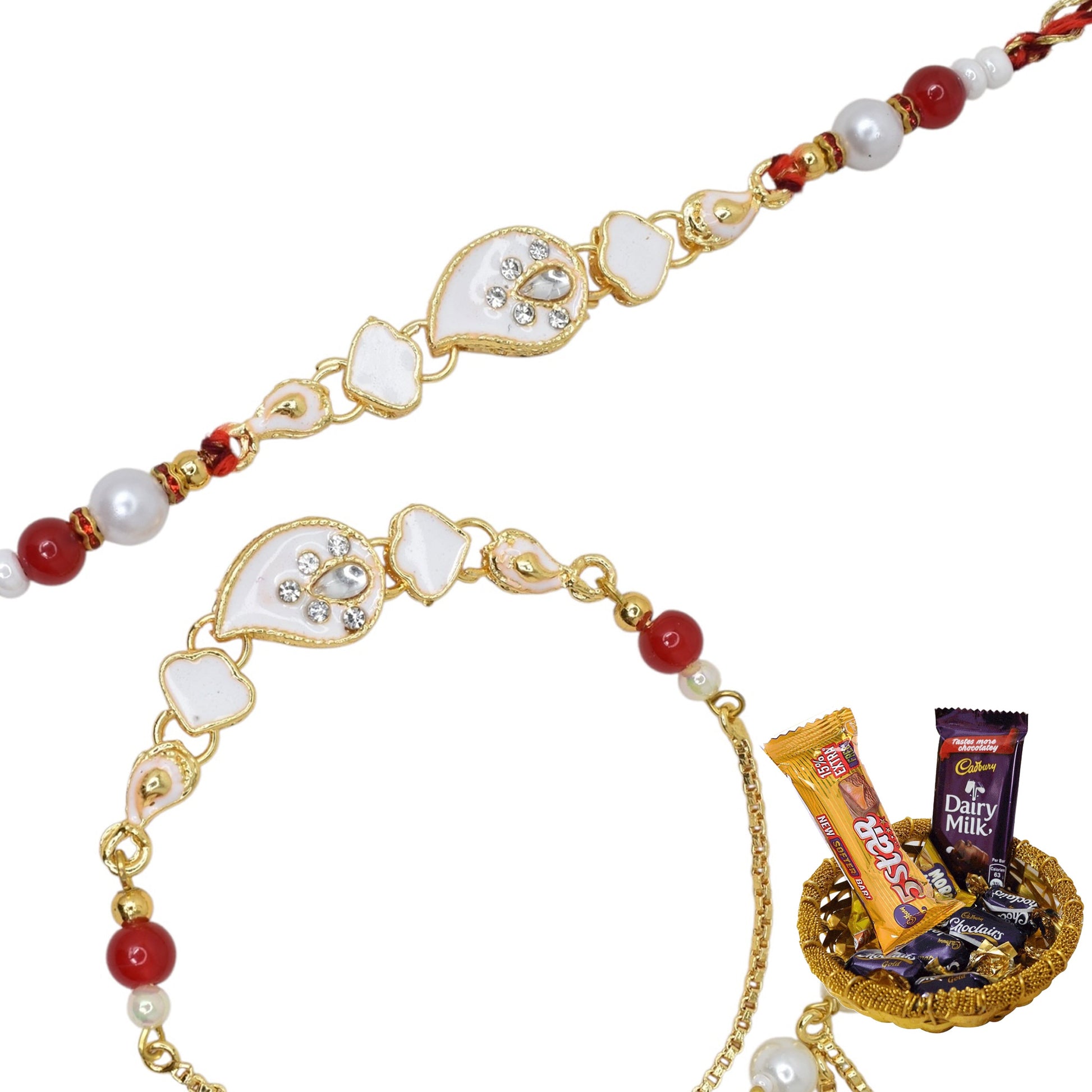 Rakhi,rakhi for brother, Rakhi for Bhaiya Bhabhi, Bhaiya Bhabhi Rakhi, Rakhi Set with Chocolate Gift Hamper