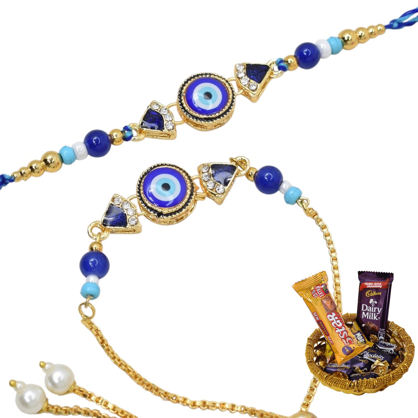 Rakhi,rakhi for brother, Rakhi for Bhaiya Bhabhi, Bhaiya Bhabhi Rakhi, Rakhi Set with Chocolate Gift Hamper