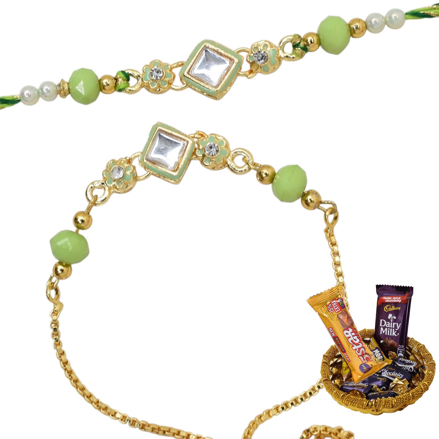 Rakhi,rakhi for brother, Rakhi for Bhaiya Bhabhi, Bhaiya Bhabhi Rakhi, Rakhi Set with Chocolate Gift Hamper