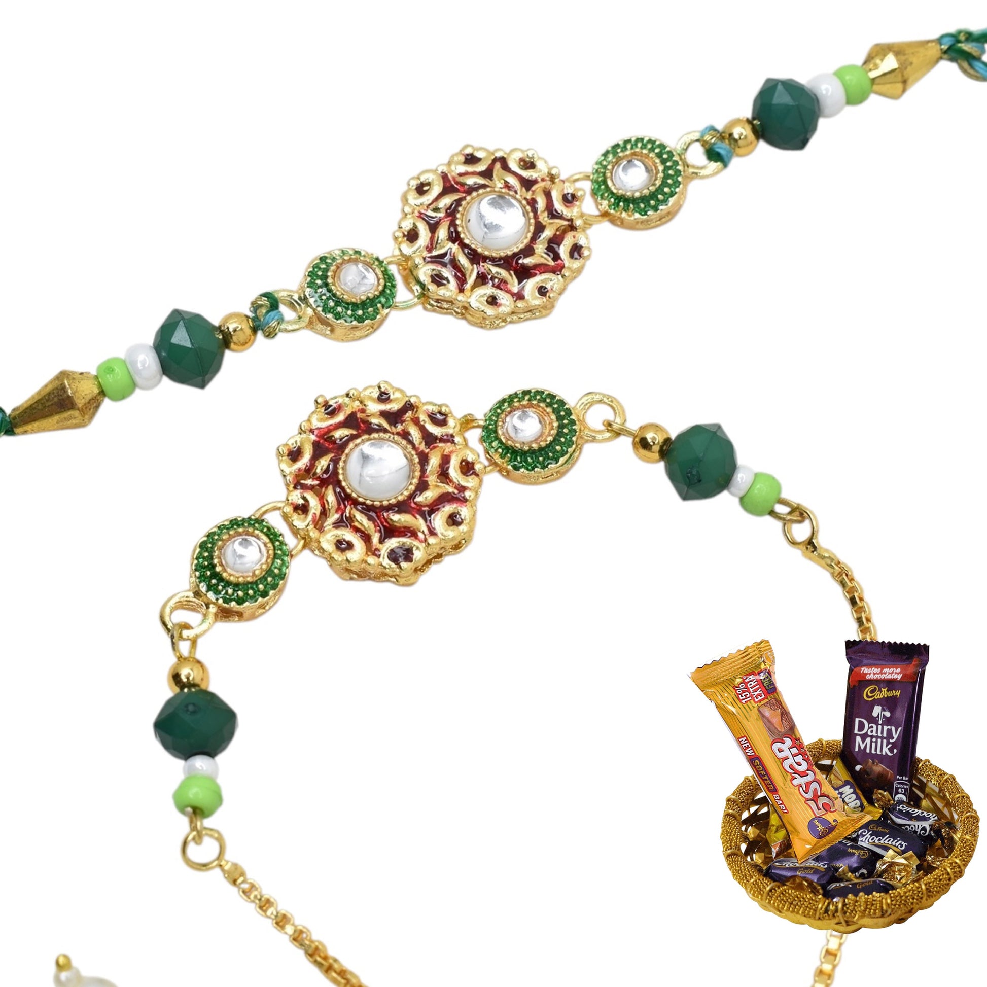 Rakhi,rakhi for brother, Rakhi for Bhaiya Bhabhi, Bhaiya Bhabhi Rakhi, Rakhi Set with Chocolate Gift Hamper