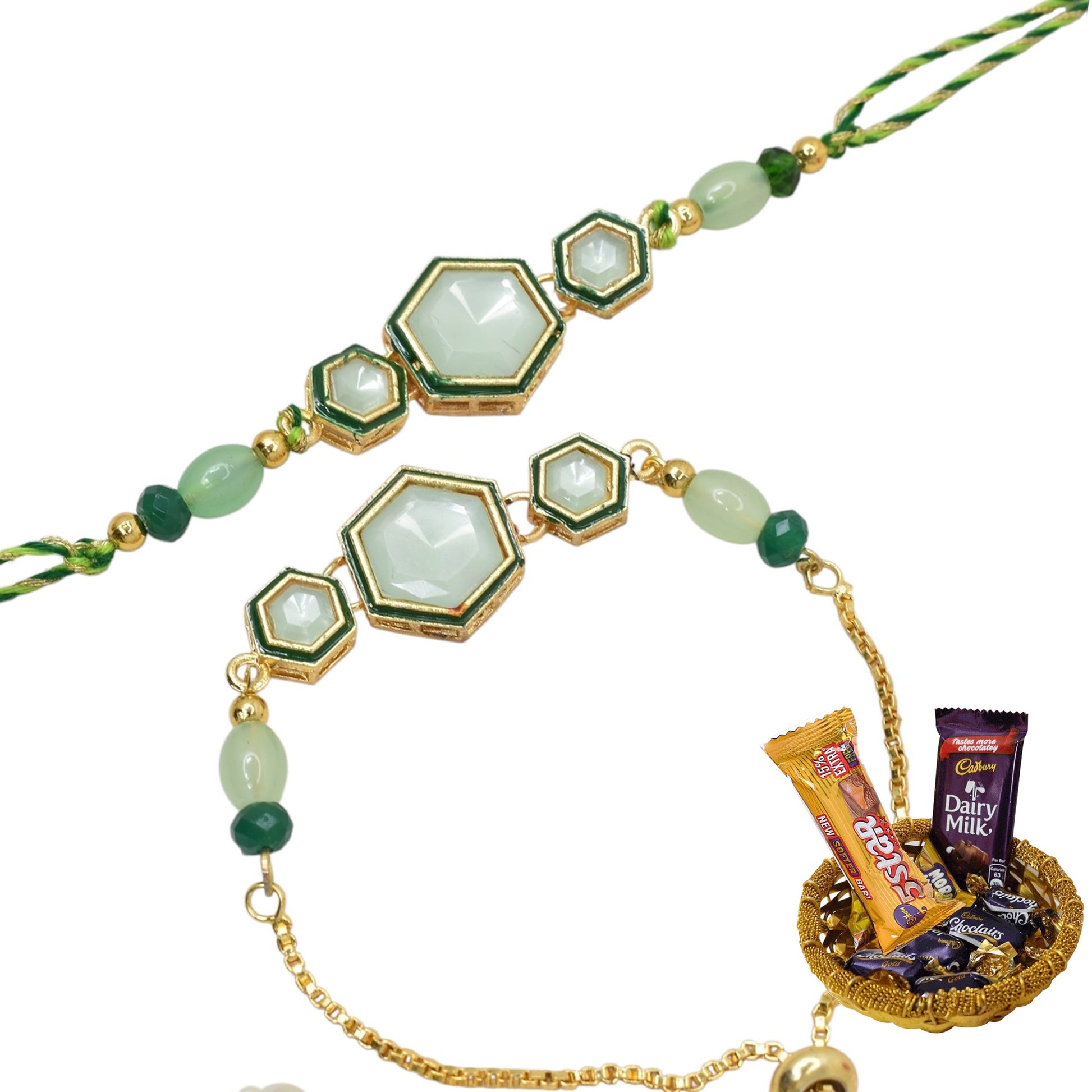 Rakhi,rakhi for brother, Rakhi for Bhaiya Bhabhi, Bhaiya Bhabhi Rakhi, Rakhi Set with Chocolate Gift Hamper