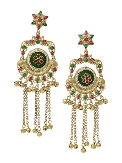 Kashmiri Long  Dangling earrings