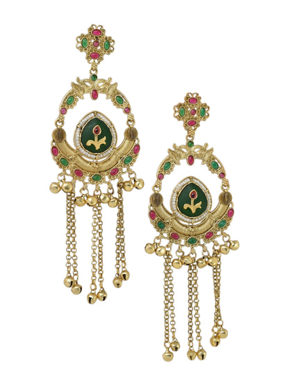 Kashmiri Long  Dangling earrings