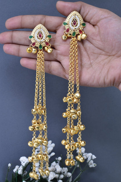 Kashmiri Long  Dangling earrings
