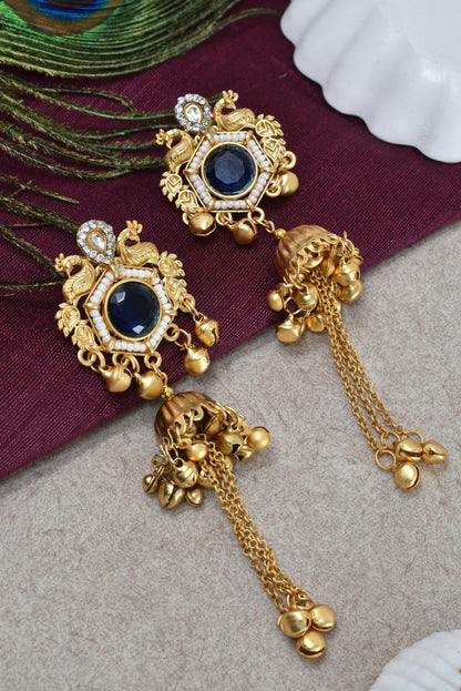 Gold Plated Designer Stylish Heavy Earrring for Women and Girls