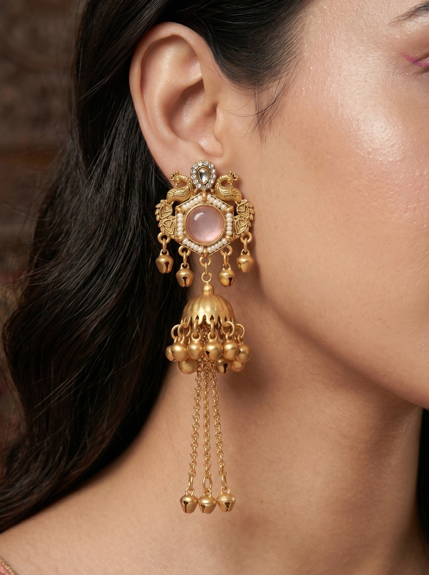 Gold Plated Designer Stylish Heavy Earrring for Women and Girls