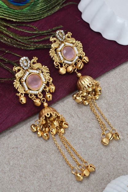 Gold Plated Designer Stylish Heavy Earrring for Women and Girls