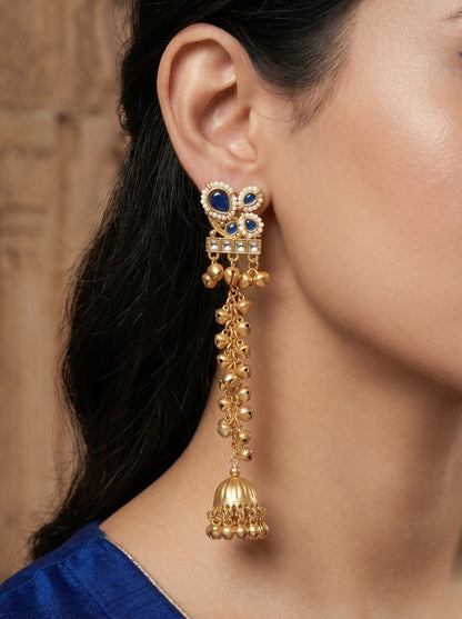 Gold Plated Designer Stylish Heavy Earrring for Women and Girls