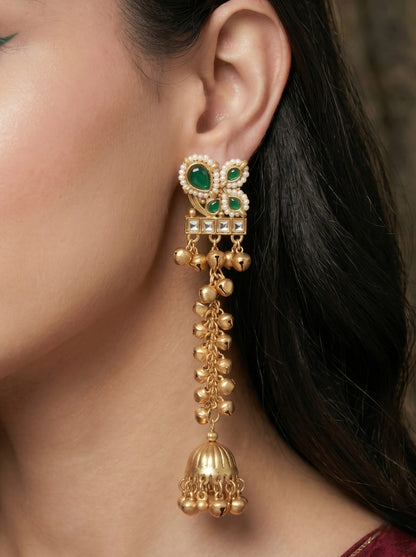 Gold Plated Designer Stylish Heavy Earrring for Women and Girls