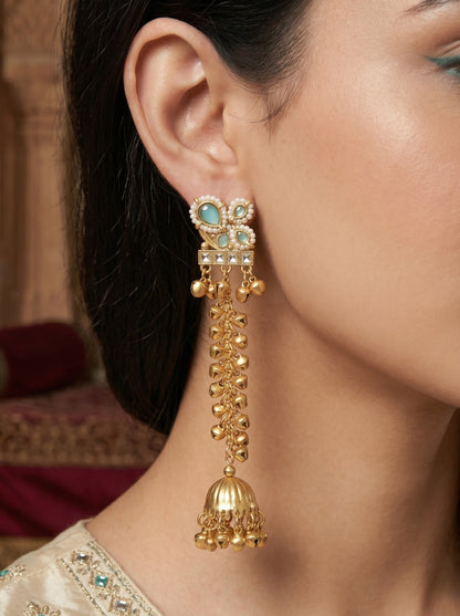 Gold Plated Designer Stylish Heavy Earrring for Women and Girls