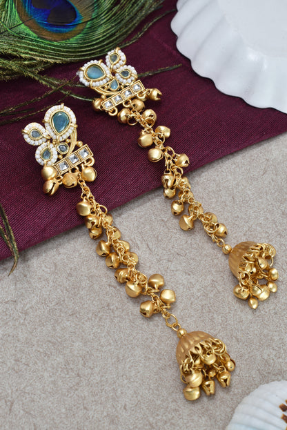 Gold Plated Designer Stylish Heavy Earrring for Women and Girls