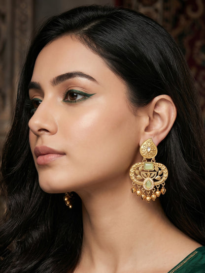 Gold Plated Designer Stylish Heavy Earrring for Women and Girls