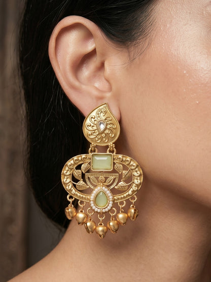Gold Plated Designer Stylish Heavy Earrring for Women and Girls