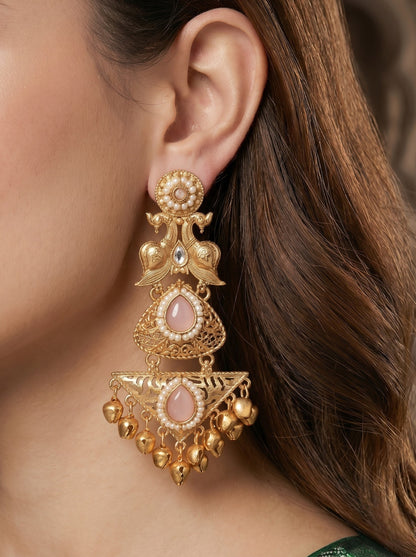 Gold Plated Designer Stylish Heavy Earrring for Women and Girls