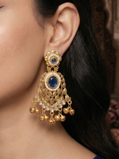Gold Plated Designer Stylish Heavy Earrring for Women and Girls