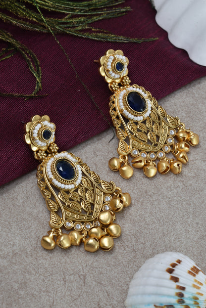 Gold Plated Designer Stylish Heavy Earrring for Women and Girls