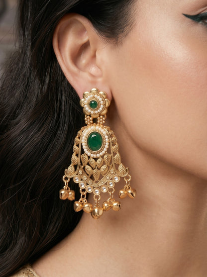 Gold Plated Designer Stylish Heavy Earrring for Women and Girls