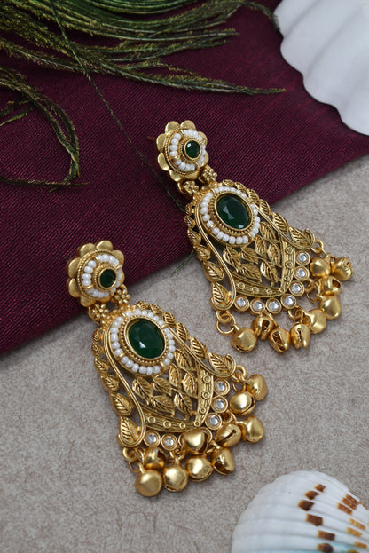 Gold Plated Designer Stylish Heavy Earrring for Women and Girls