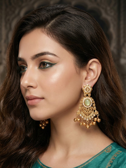 Gold Plated Designer Stylish Heavy Earrring for Women and Girls