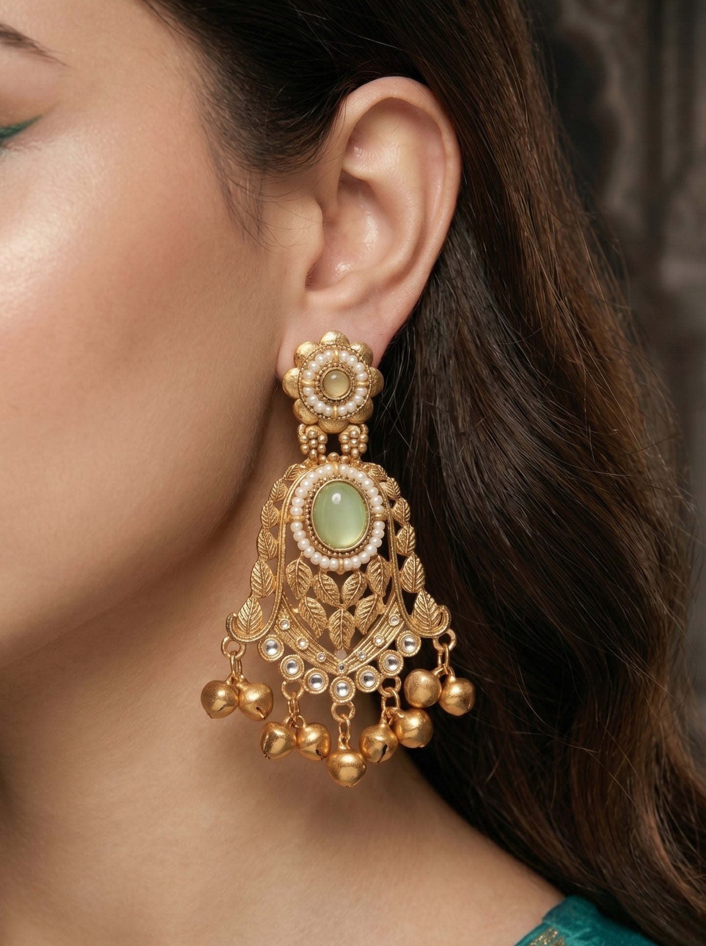 Gold Plated Designer Stylish Heavy Earrring for Women and Girls