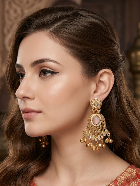 Gold Plated Designer Stylish Heavy Earrring for Women and Girls