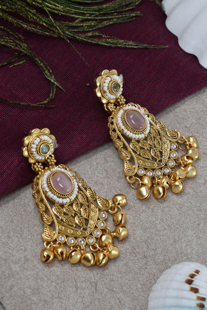 Gold Plated Designer Stylish Heavy Earrring for Women and Girls