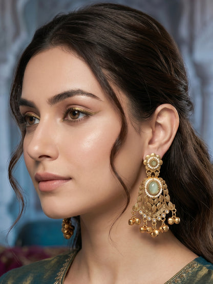 Gold Plated Designer Stylish Heavy Earrring for Women and Girls